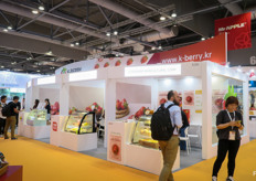 K Berry is a Korean strawberry brand, part of the Korean Pavilion.